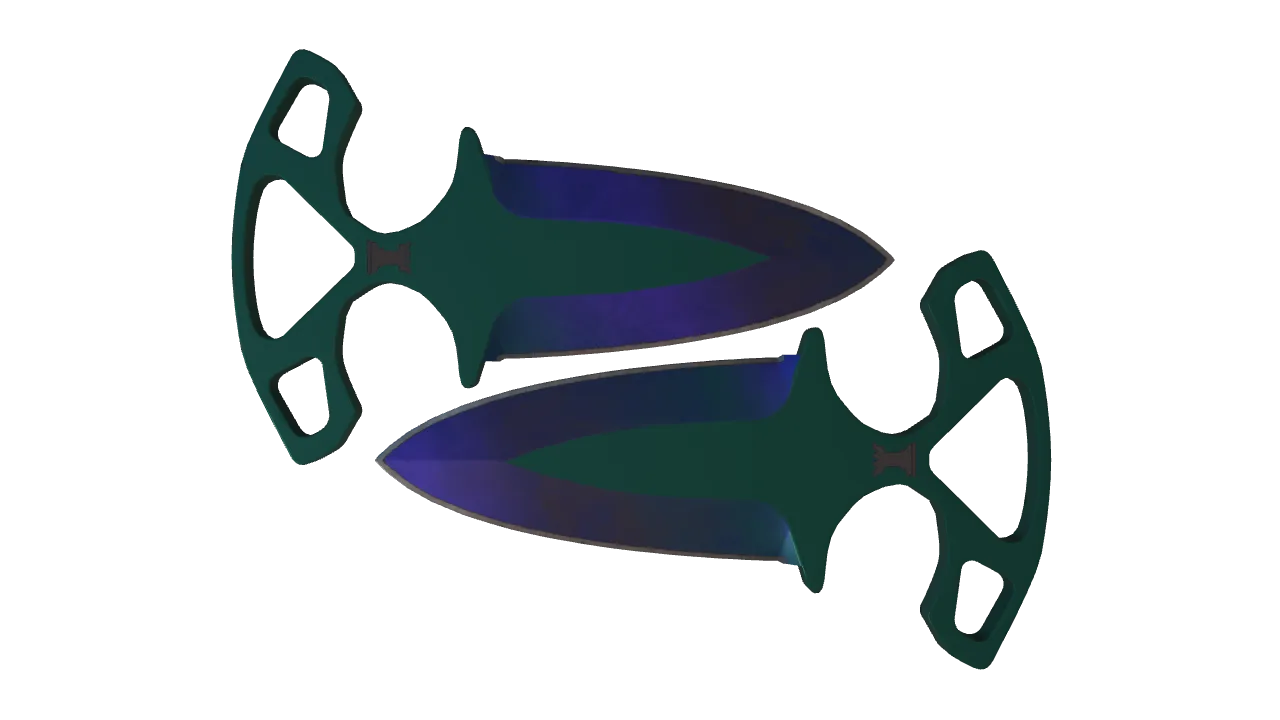 ★ Shadow Daggers | Doppler (Phase 3) (Minimal Wear) — Dust II light, front