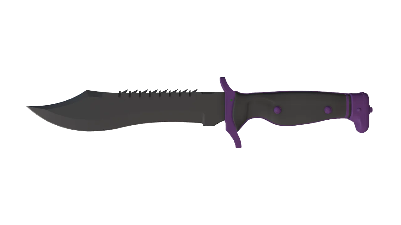 ★ Bowie Knife | Ultraviolet (Minimal Wear) — Dust II light, front