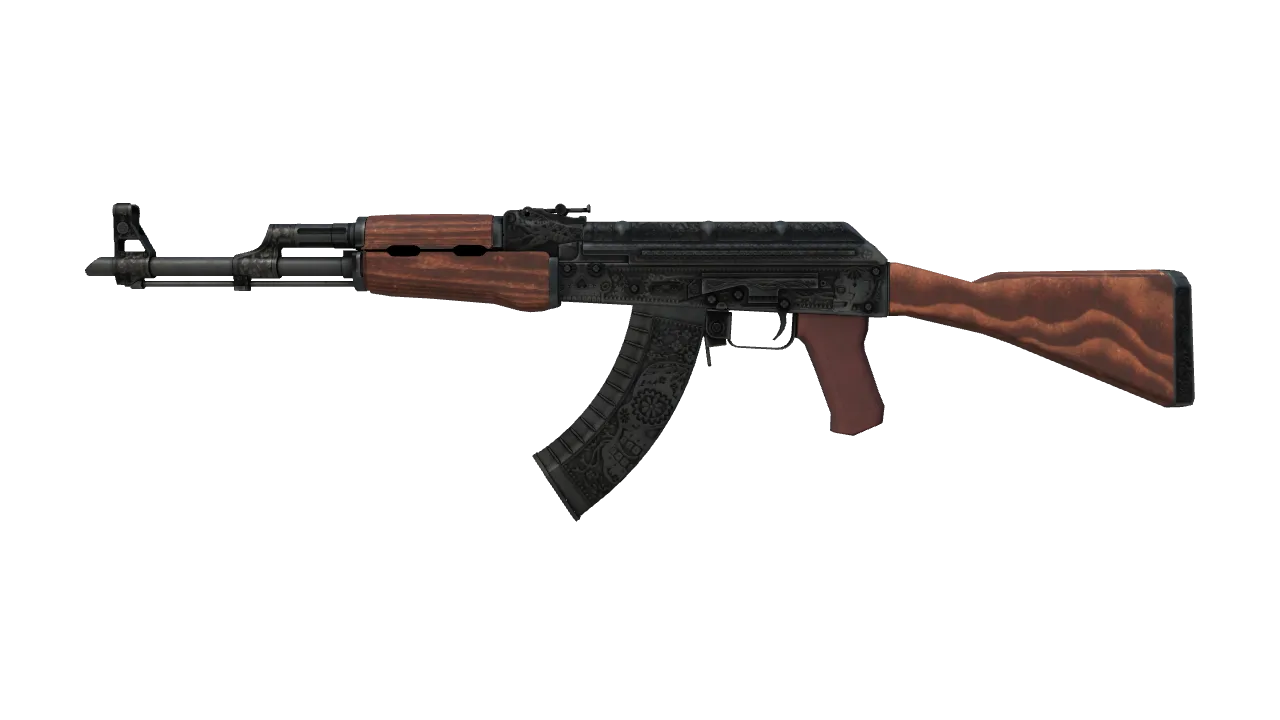 StatTrak™ AK-47 | Cartel (Battle-Scarred) — Dust II light, front