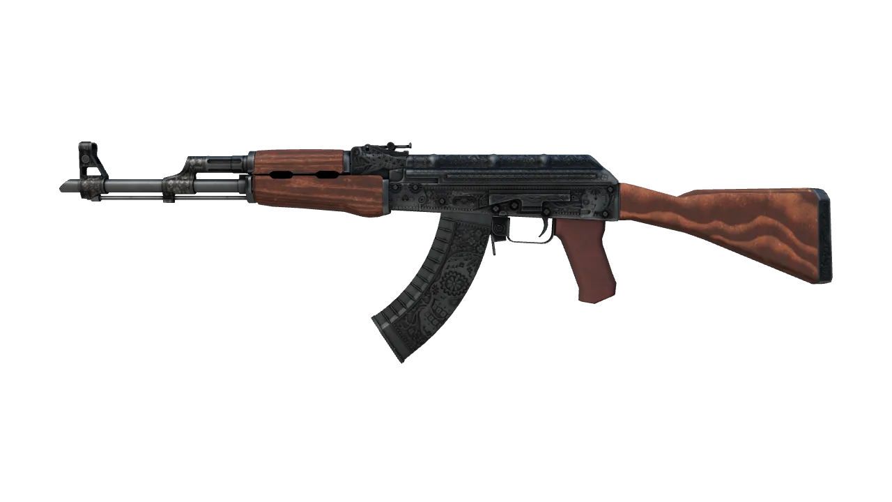 Souvenir AK-47 | Cartel (Minimal Wear) — Dust II light, front