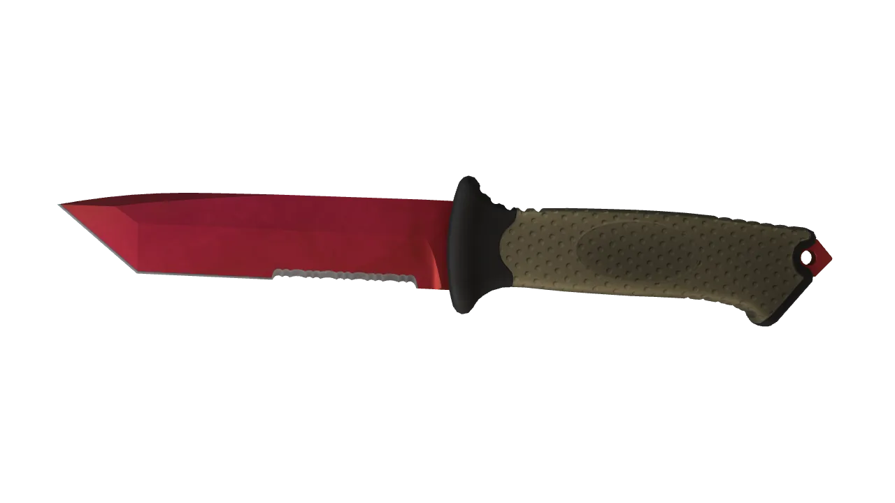Ursus Knife | Doppler (Ruby) seed #345, front