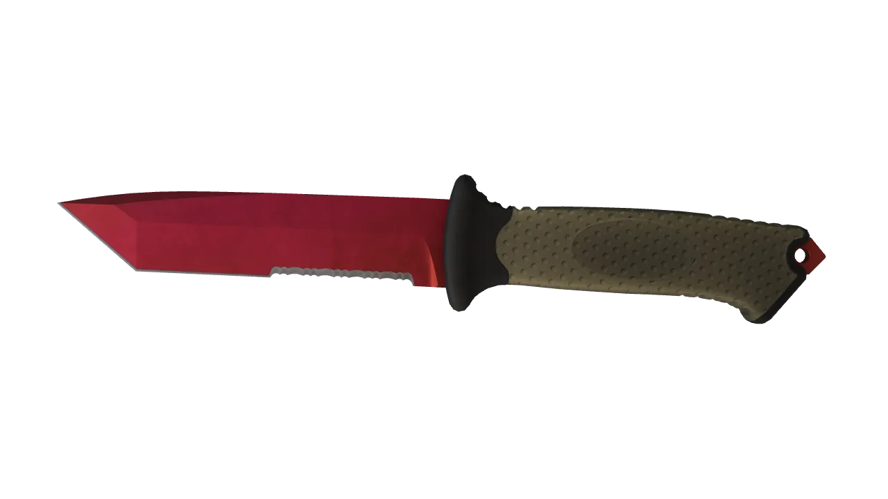 Ursus Knife | Doppler (Ruby) seed #872, front