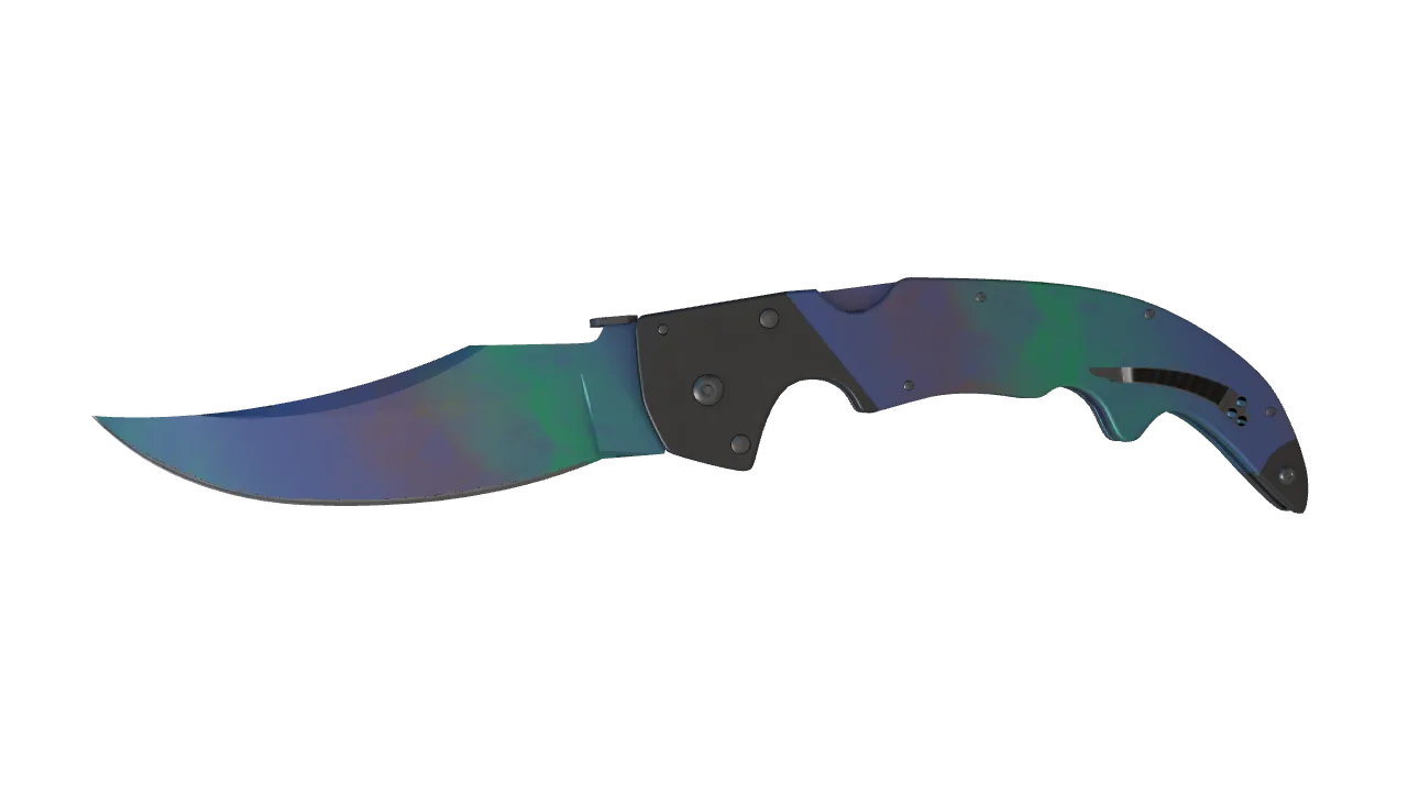 ★ Falchion Knife | Gamma Doppler (Phase 1) (Factory New) — Dust II light, front