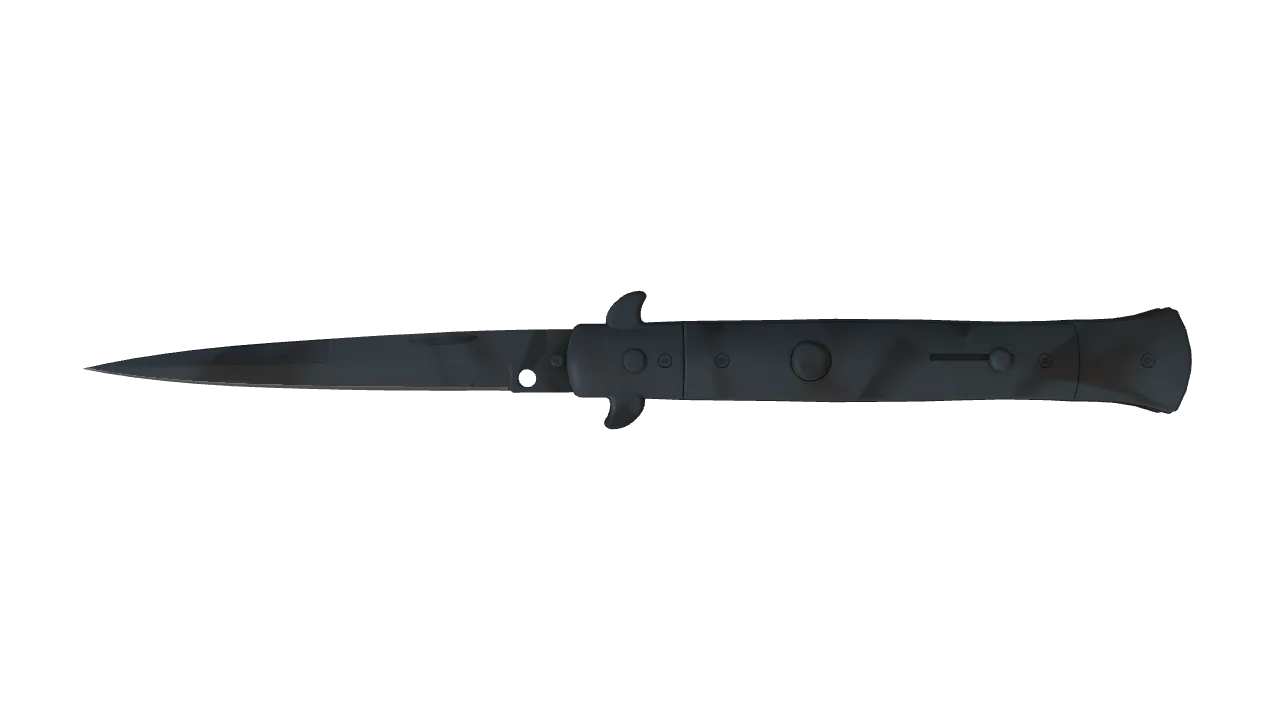 ★ Stiletto Knife | Night Stripe (Factory New) — Dust II light, front