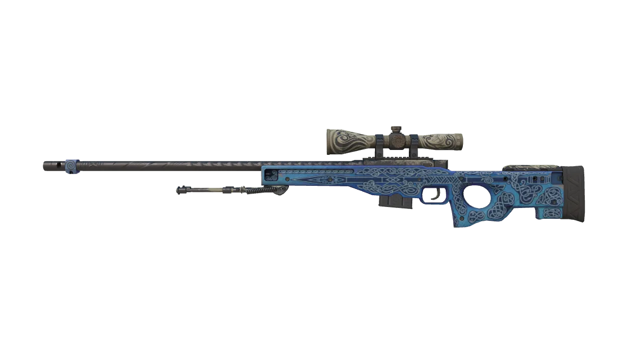 AWP | Gungnir (Battle-Scarred) — Dust II light, front