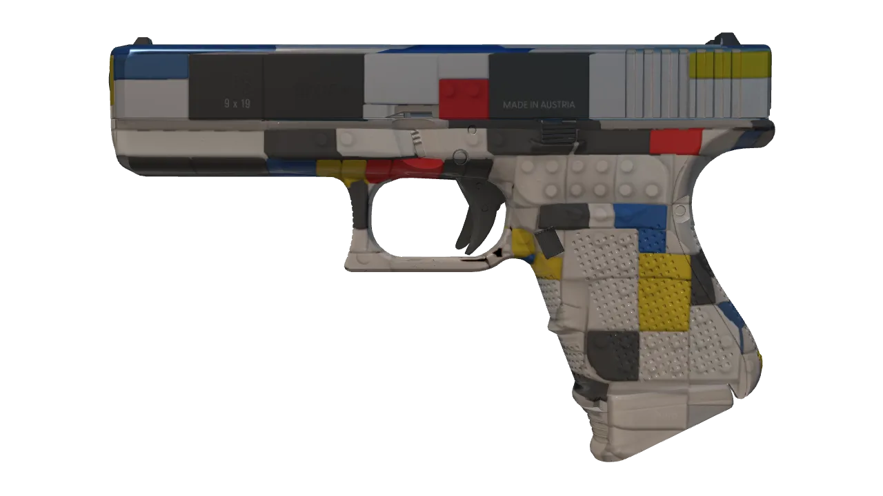 Glock-18 | Block-18 (Factory New) — Dust II light, front