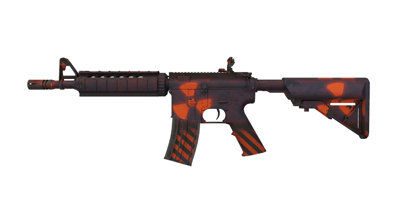 M4A4 | Radiation Hazard (Factory New) — Dust II light, front