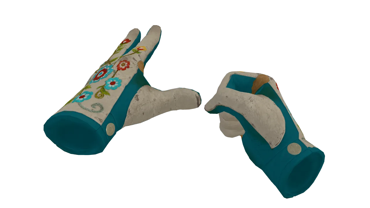 ★ Driver Gloves | Garden (Well-Worn) — Dust II light, front