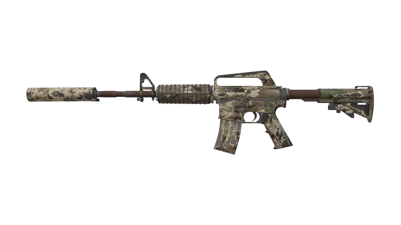 Souvenir M4A1-S | VariCamo (Battle-Scarred) — Dust II light, front