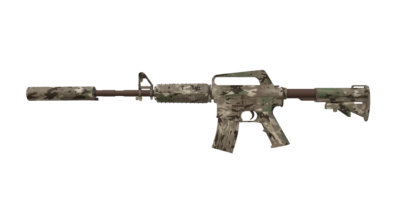 M4A1-S | VariCamo (Factory New) — Dust II light, front