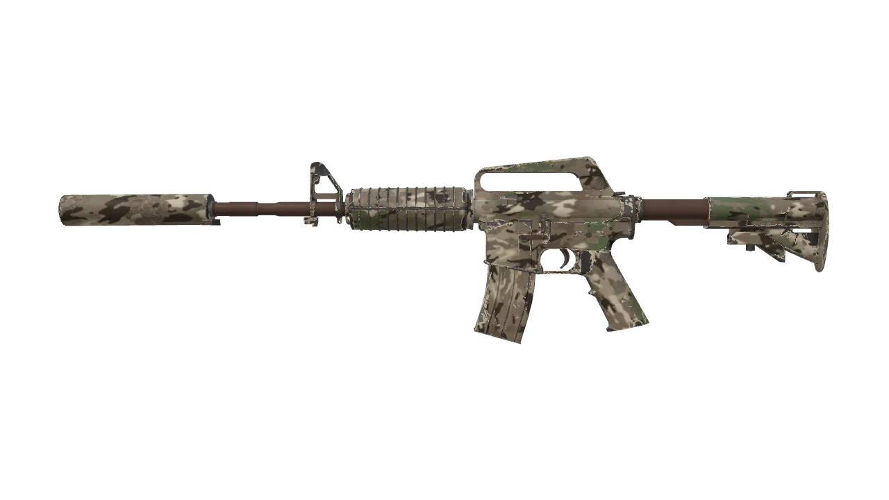 Souvenir M4A1-S | VariCamo (Field-Tested) — Dust II light, front