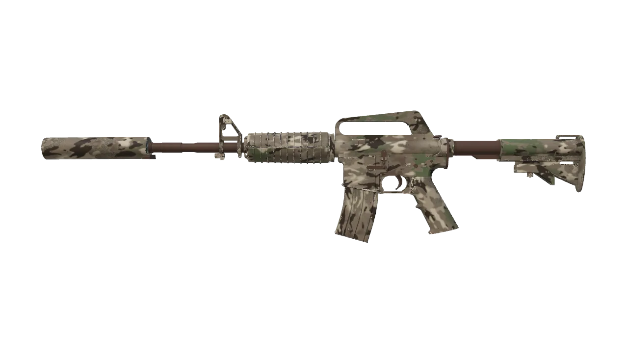 Souvenir M4A1-S | VariCamo (Minimal Wear) — Dust II light, front