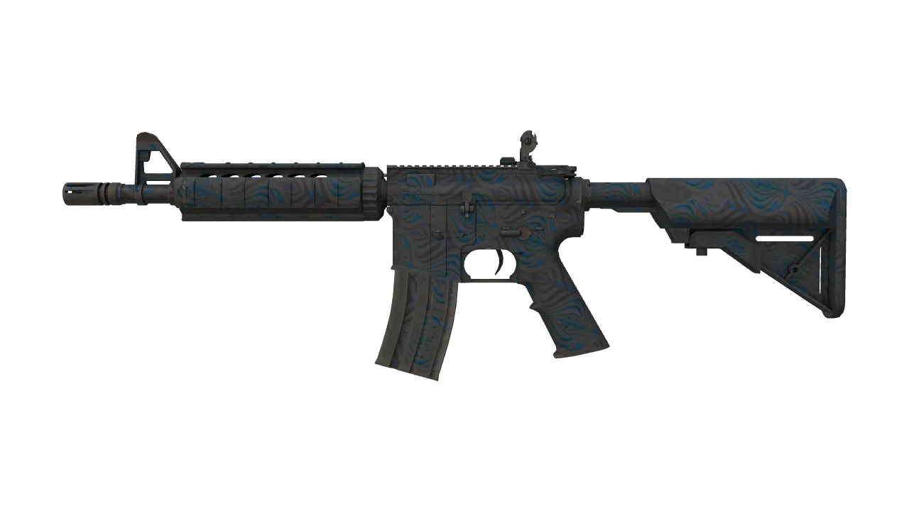 Souvenir M4A4 | Dark Blossom (Minimal Wear) — Dust II light, front