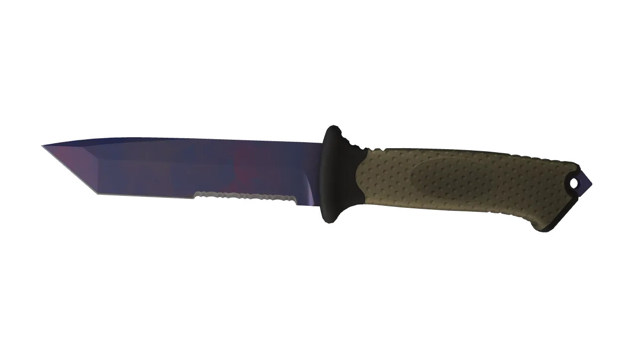 ★ Ursus Knife | Doppler (Black Pearl) (Minimal Wear) — Dust II light, front