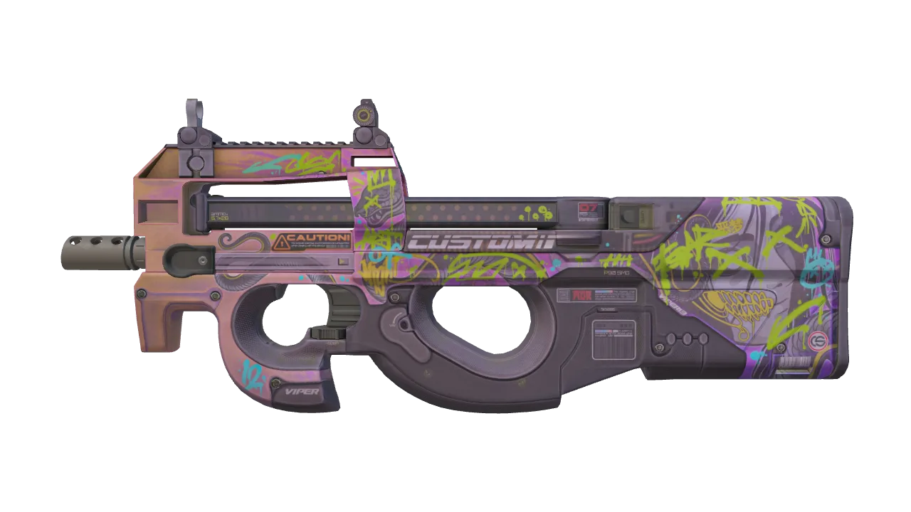 P90 | Neoqueen (Field-Tested) — Dust II light, front