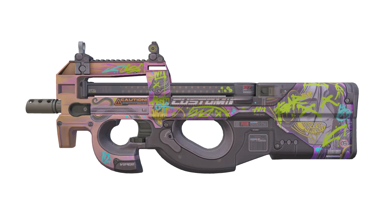 P90 | Neoqueen (Minimal Wear) — Dust II light, front