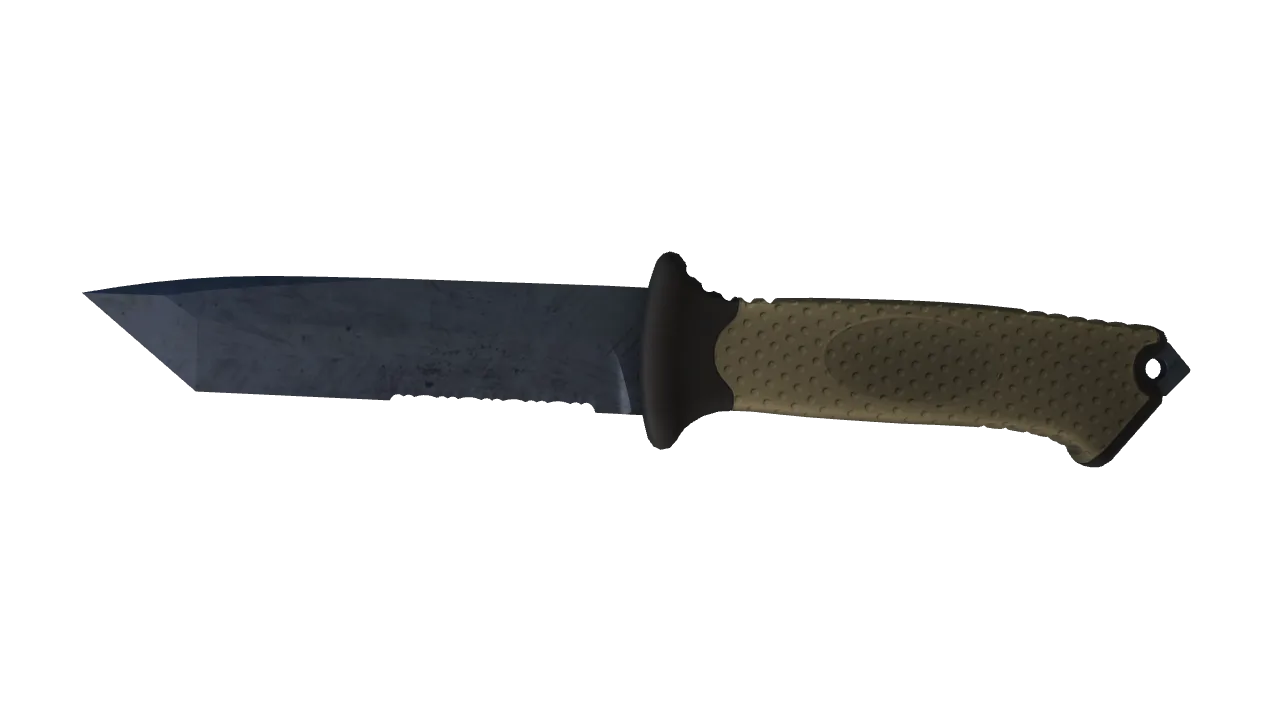 ★ Ursus Knife | Blue Steel (Minimal Wear) — Dust II light, front