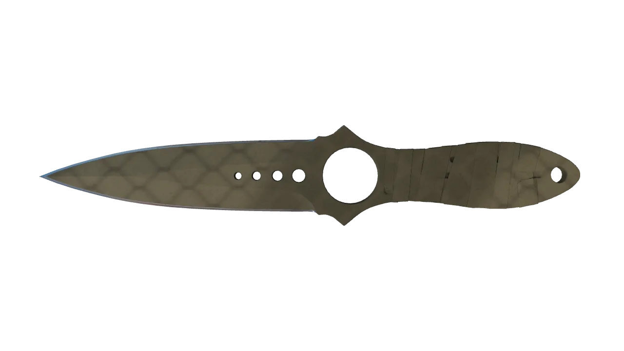 ★ Skeleton Knife | Safari Mesh (Field-Tested) — Dust II light, front