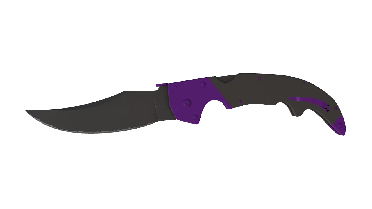 ★ Falchion Knife | Ultraviolet (Factory New) — Dust II light, front