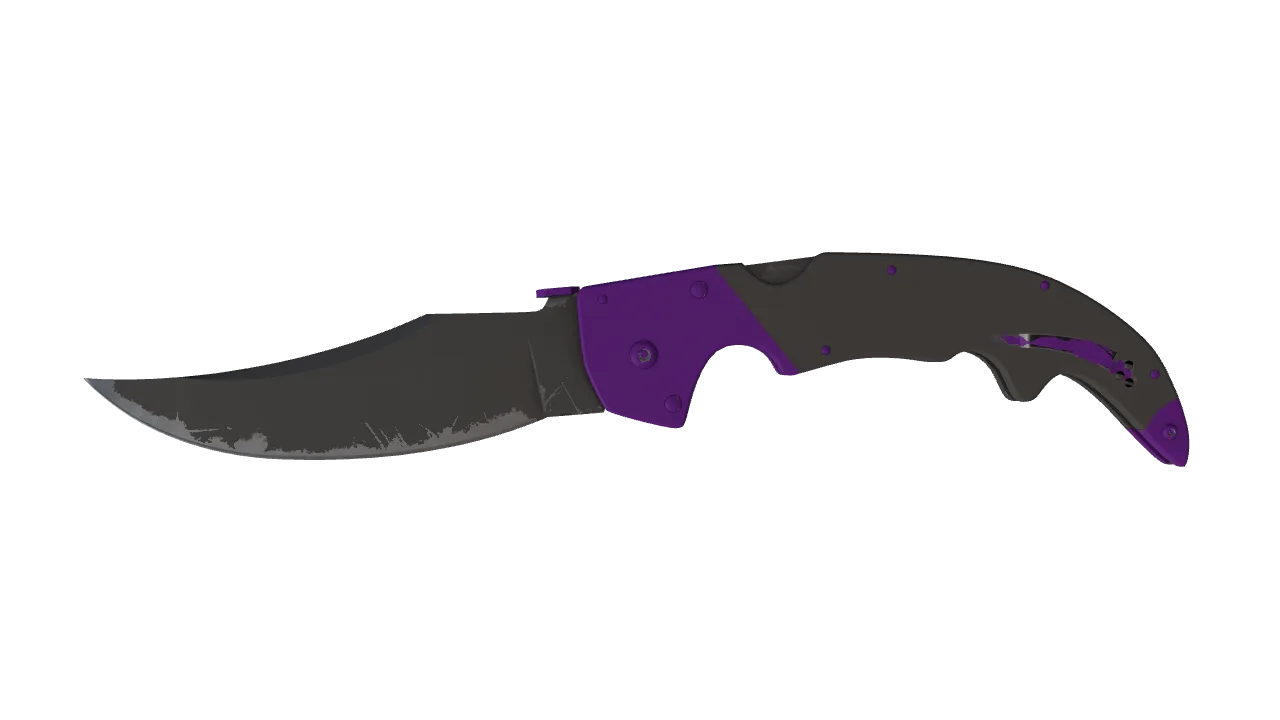 ★ Falchion Knife | Ultraviolet (Field-Tested) — Dust II light, front