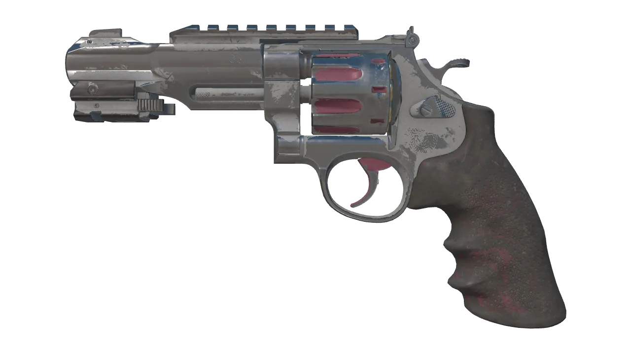 R8 Revolver | Mauve Aside (Battle-Scarred) — Dust II light, front