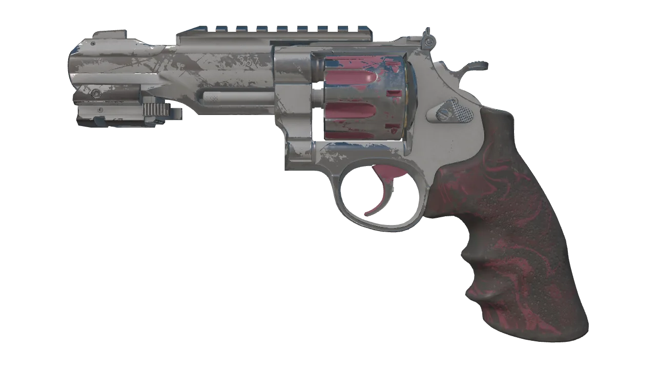R8 Revolver | Mauve Aside (Well-Worn) — Dust II light, front