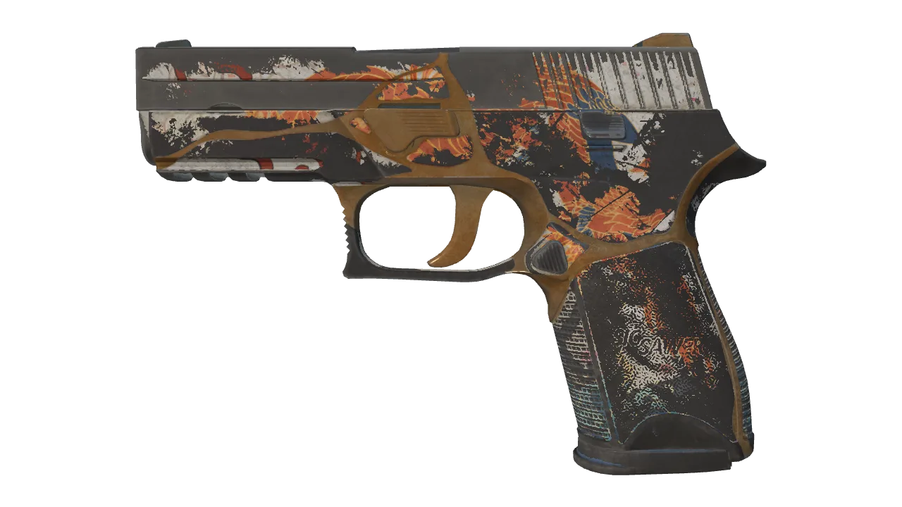 P250 | Kintsugi (Battle-Scarred) — Dust II light, front