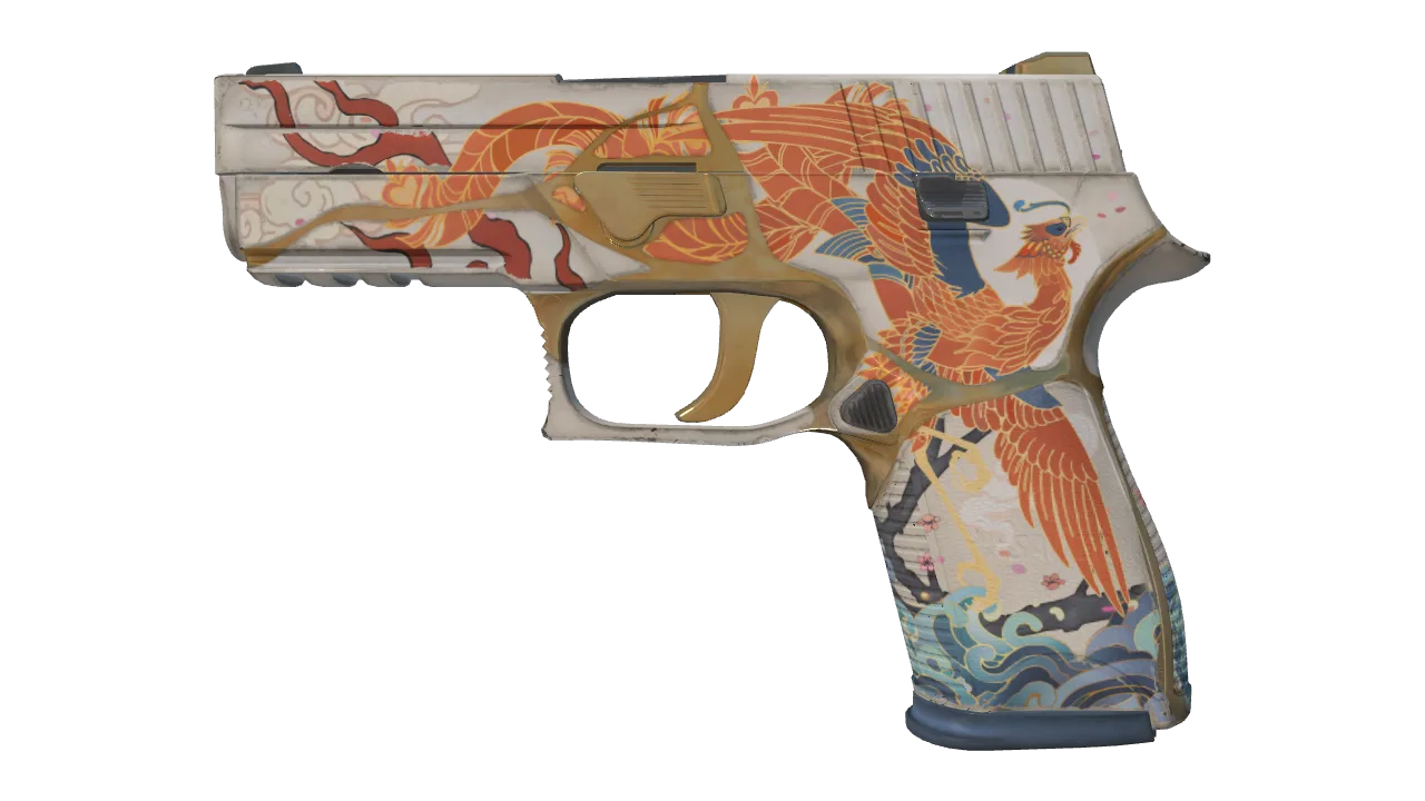 Souvenir P250 | Kintsugi (Factory New) — Dust II light, front