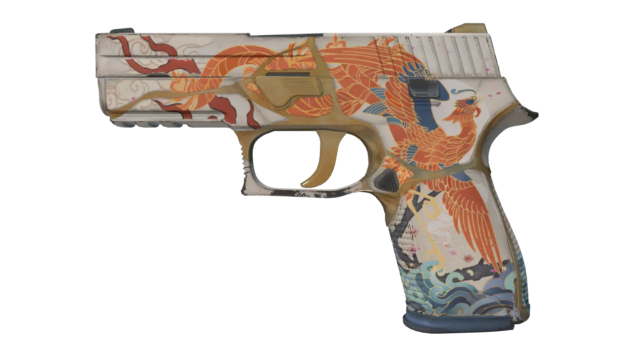P250 | Kintsugi (Minimal Wear) — Dust II light, front