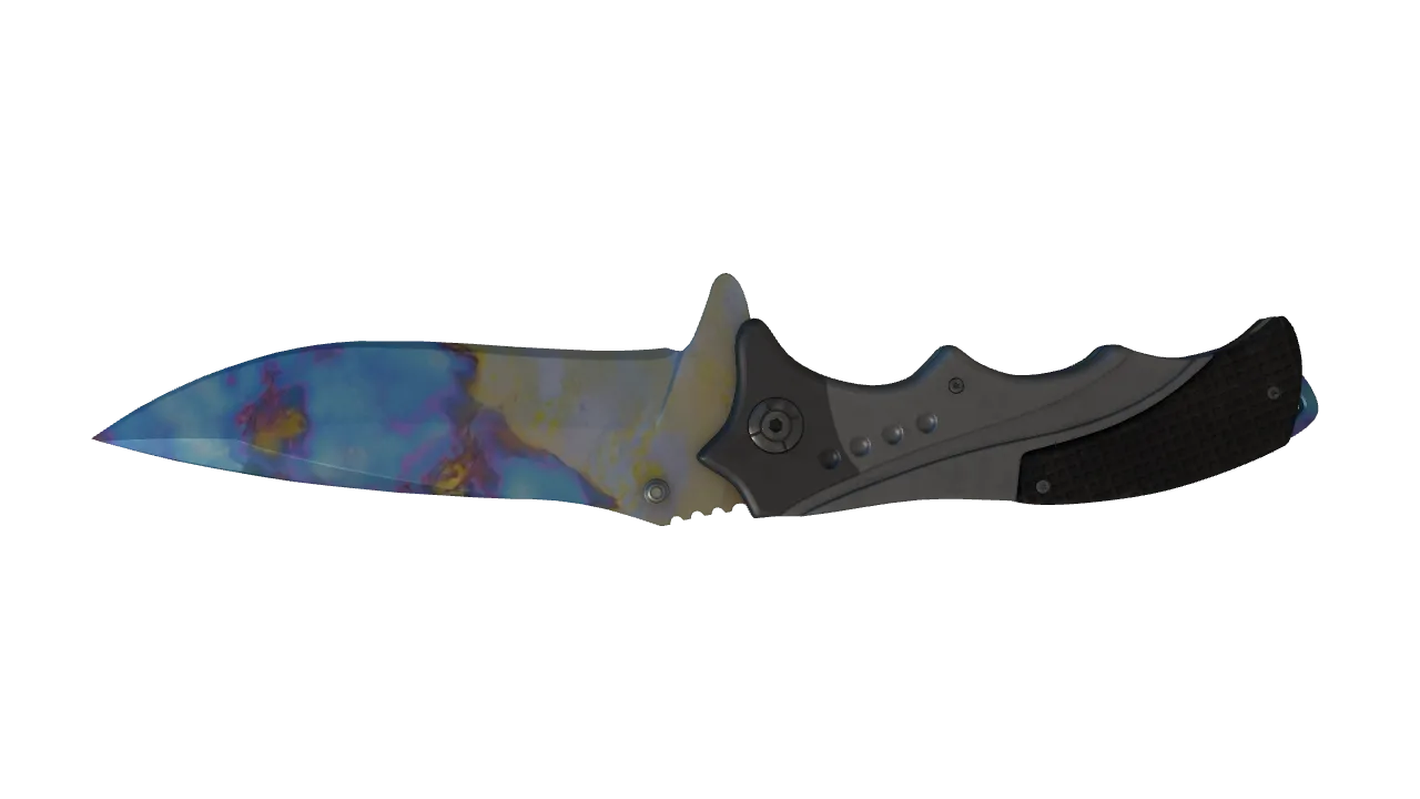 Nomad Knife | Case Hardened seed #121, back
