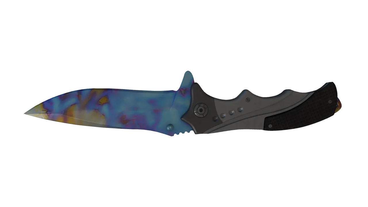 Nomad Knife | Case Hardened seed #124, back