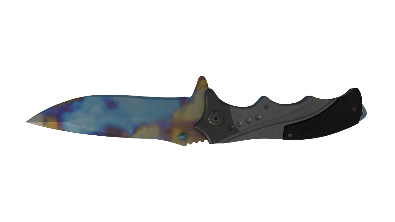 Nomad Knife | Case Hardened seed #162, back