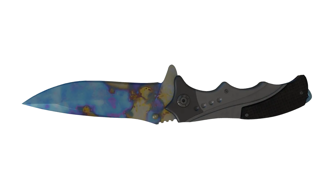 Nomad Knife | Case Hardened seed #168, back
