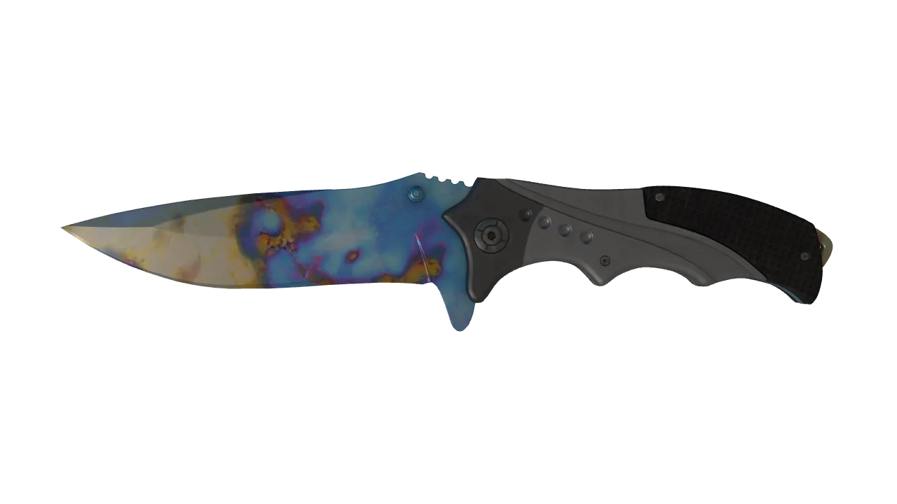 Nomad Knife | Case Hardened seed #170, front
