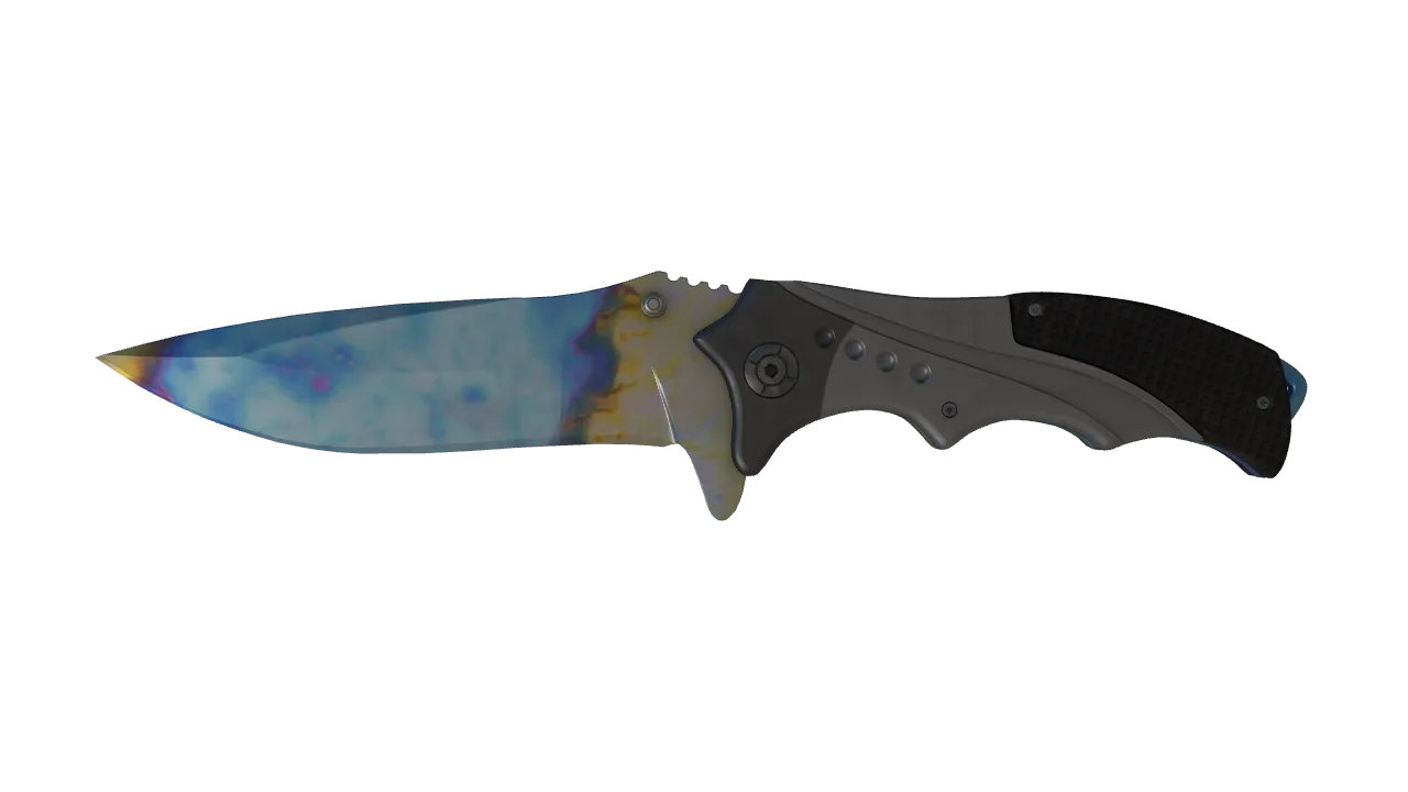 Nomad Knife | Case Hardened seed #179, front