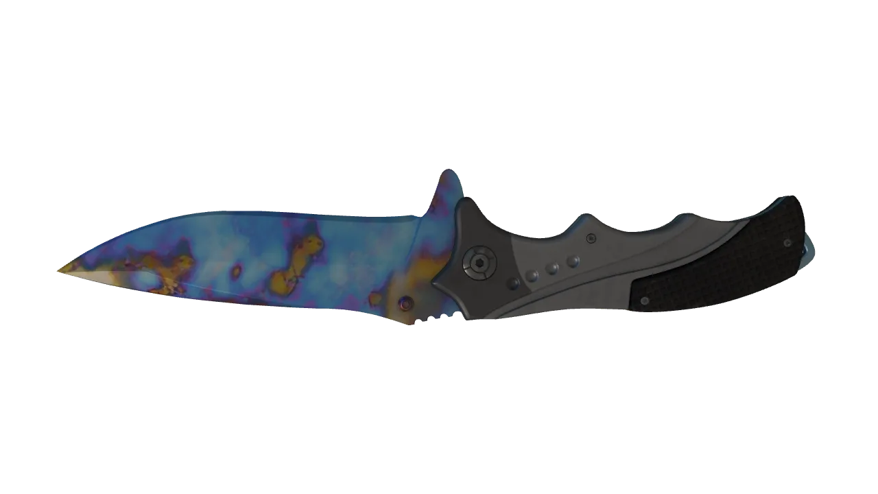 Nomad Knife | Case Hardened seed #202, back