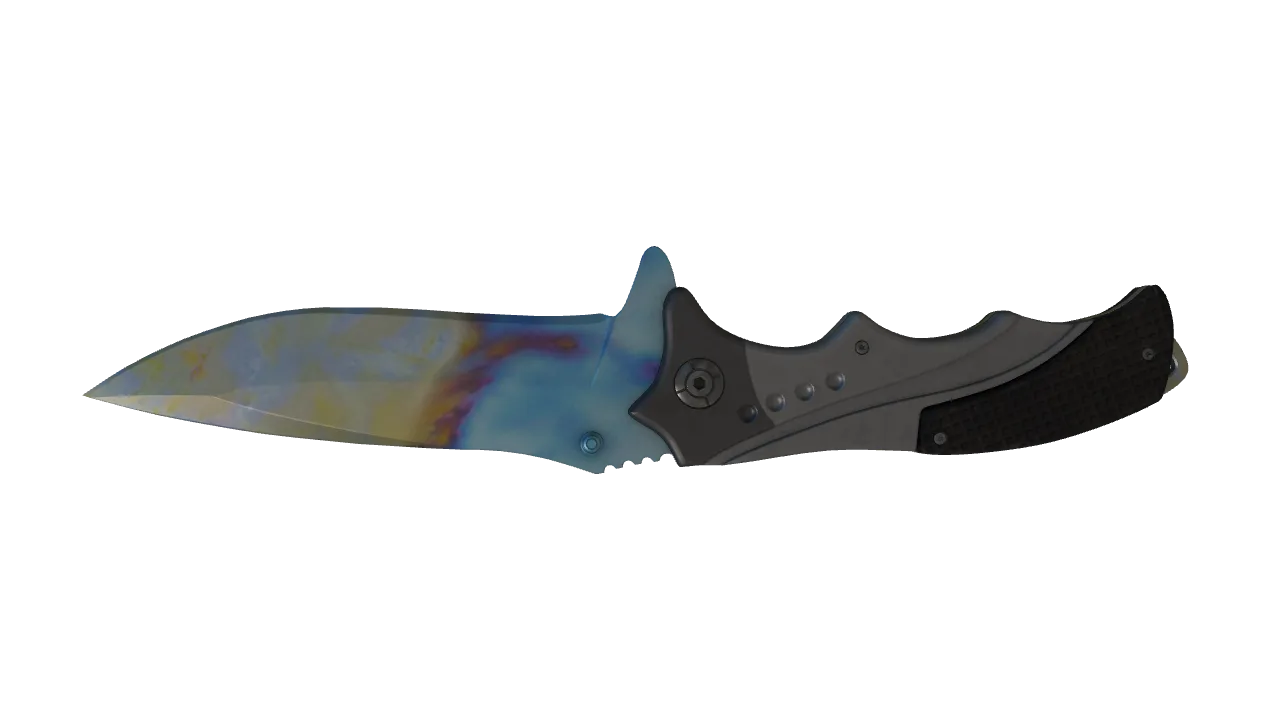 Nomad Knife | Case Hardened seed #203, back