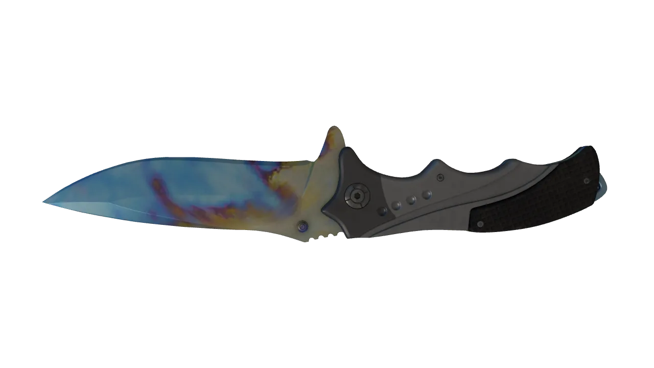 Nomad Knife | Case Hardened seed #227, back