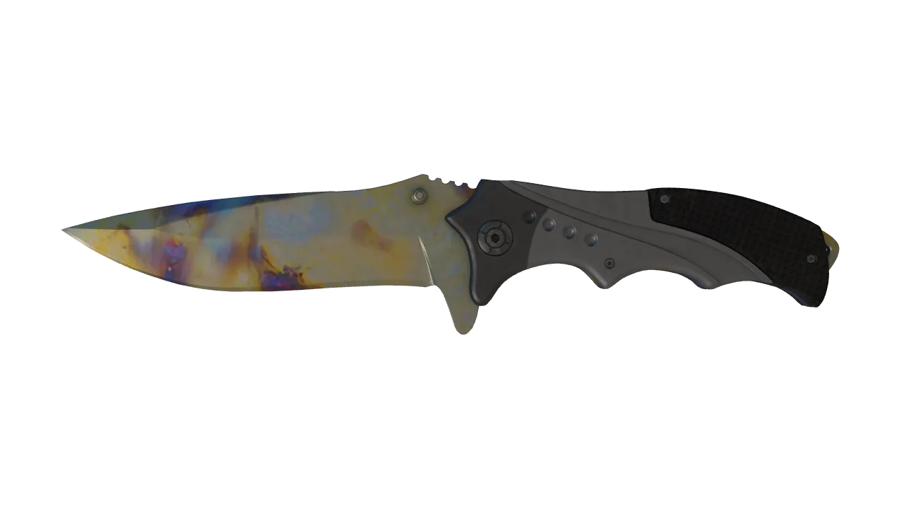 Nomad Knife | Case Hardened seed #239, front