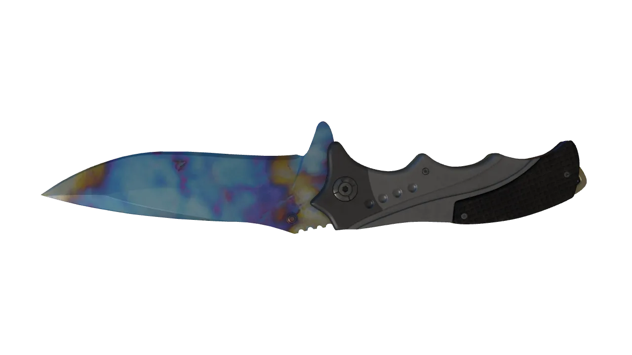Nomad Knife | Case Hardened seed #310, back