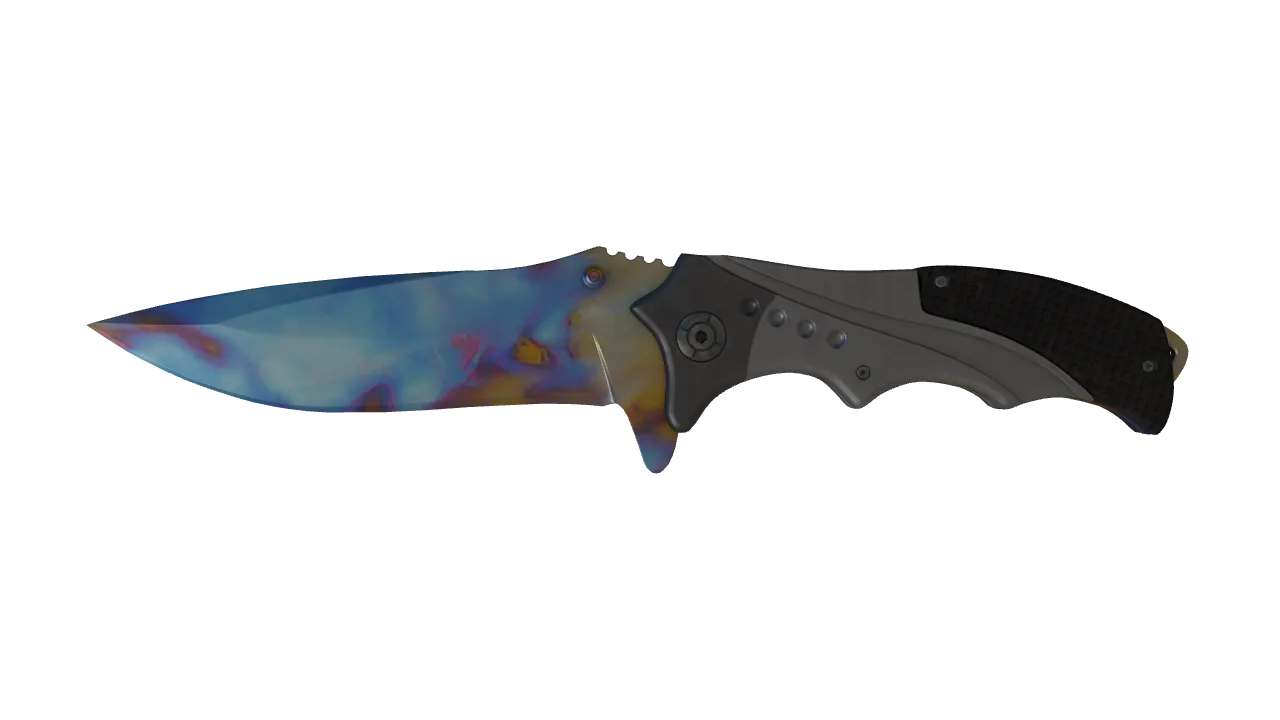 Nomad Knife | Case Hardened seed #310, front