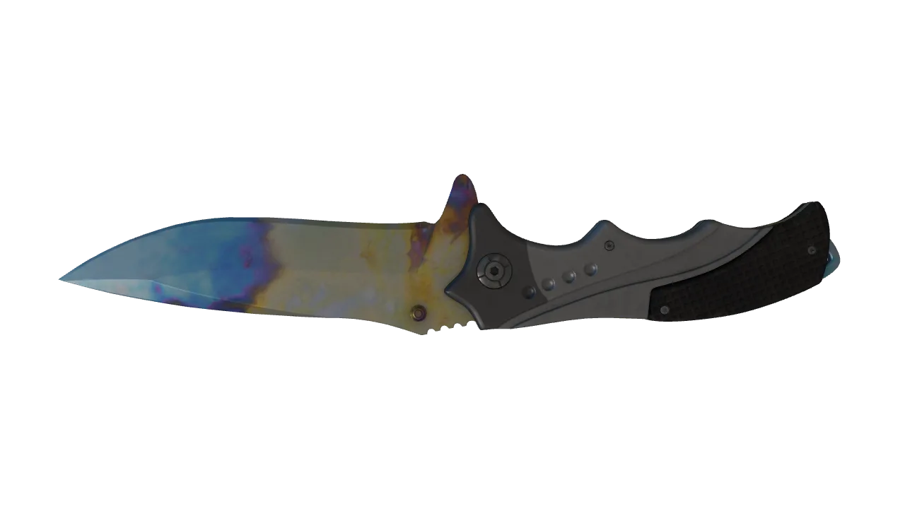 Nomad Knife | Case Hardened seed #321, back