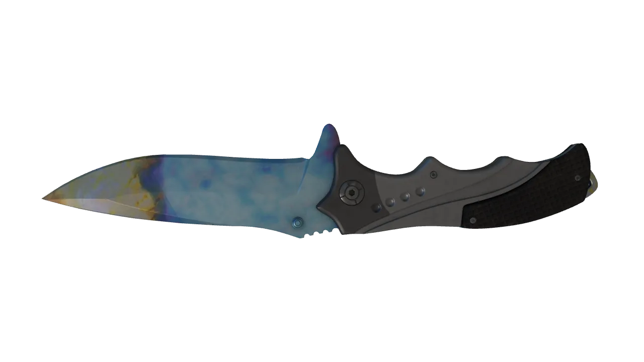 Nomad Knife | Case Hardened seed #351, back