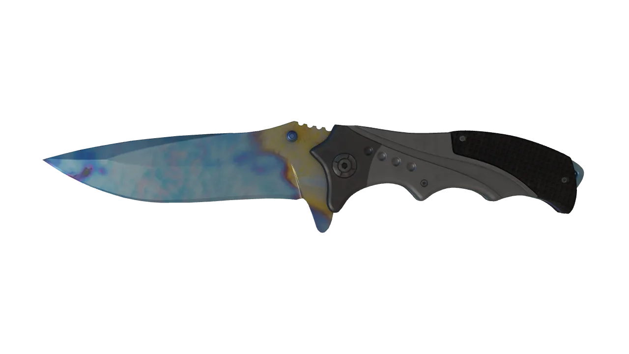 Nomad Knife | Case Hardened seed #363, front