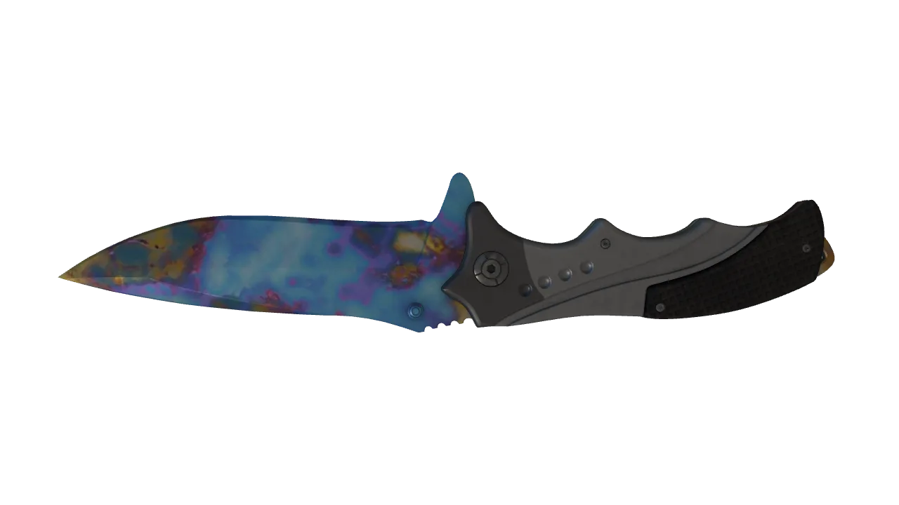 Nomad Knife | Case Hardened seed #369, back