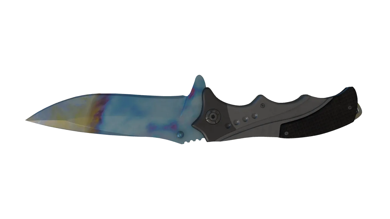 Nomad Knife | Case Hardened seed #372, back