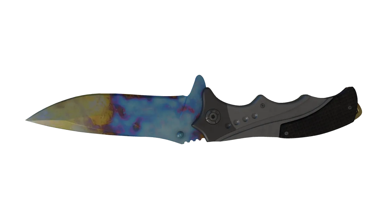 Nomad Knife | Case Hardened seed #386, back