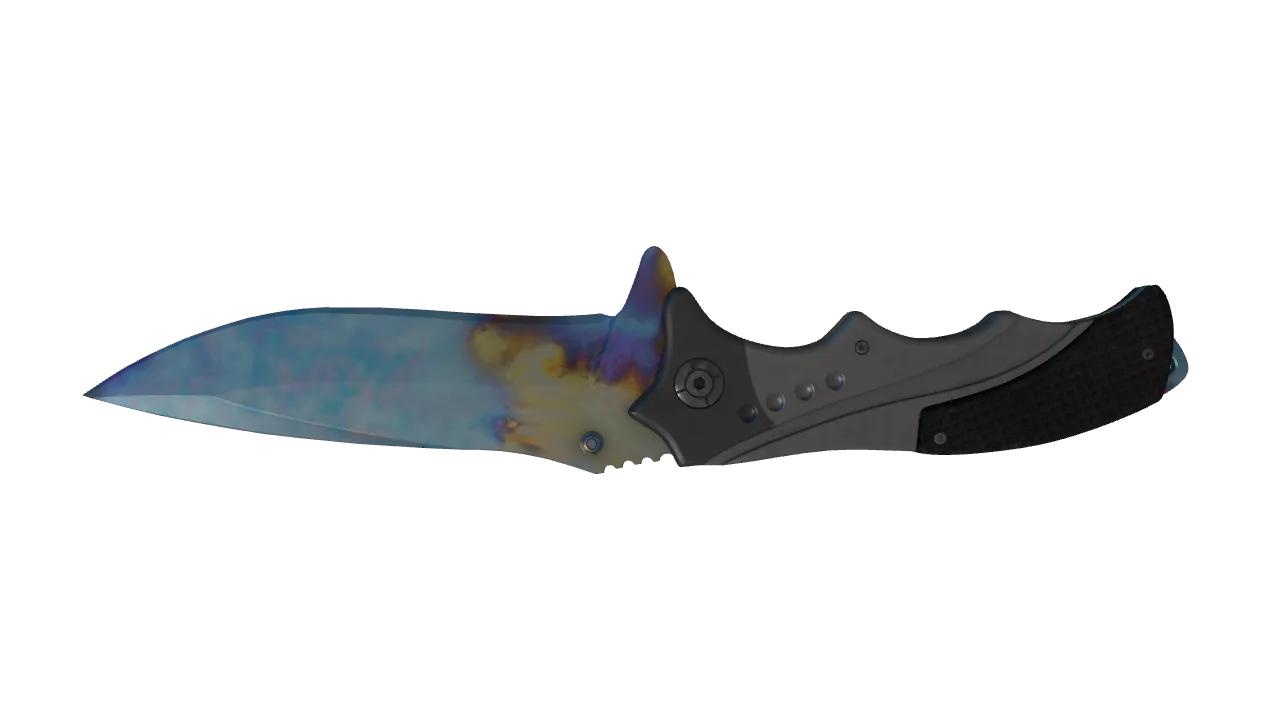 Nomad Knife | Case Hardened seed #387, back