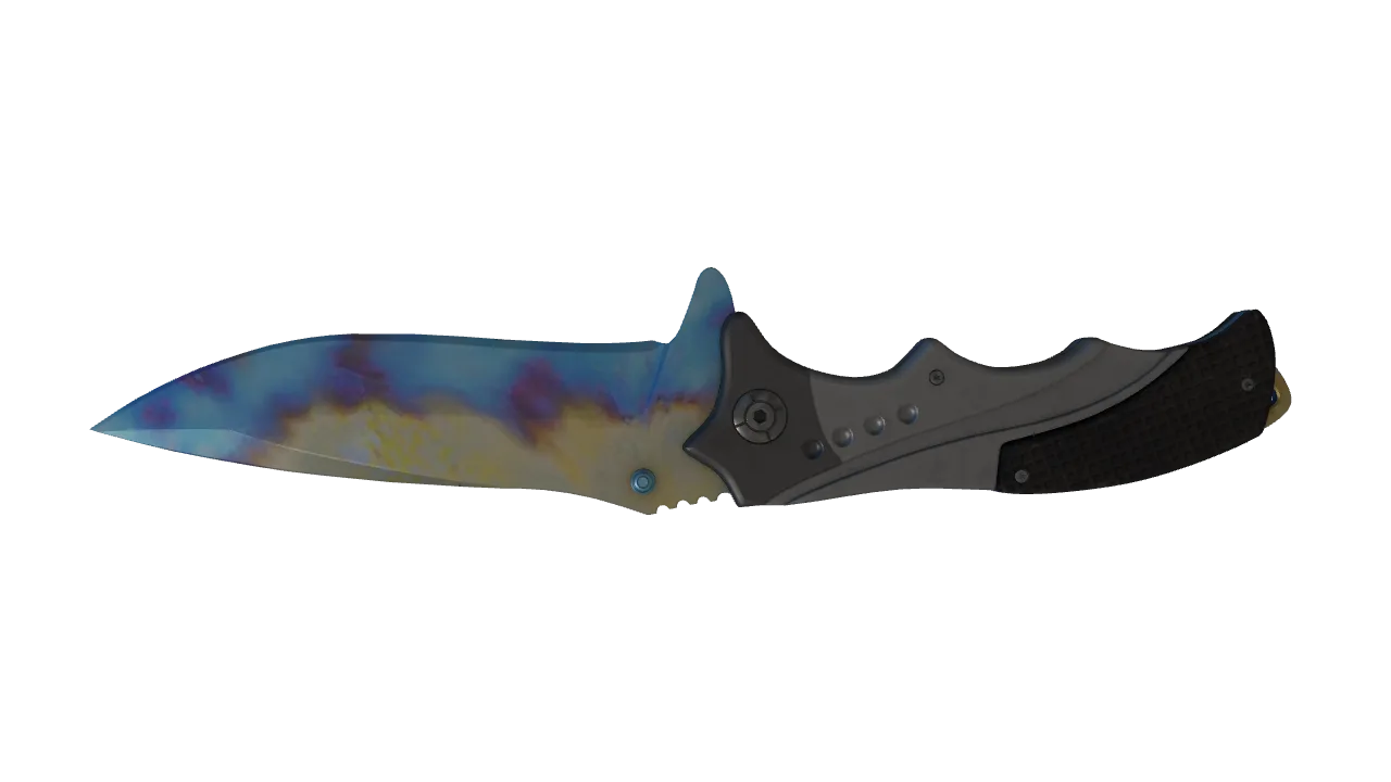 Nomad Knife | Case Hardened seed #417, back