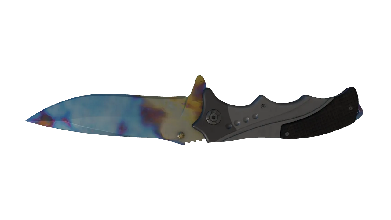 Nomad Knife | Case Hardened seed #428, back
